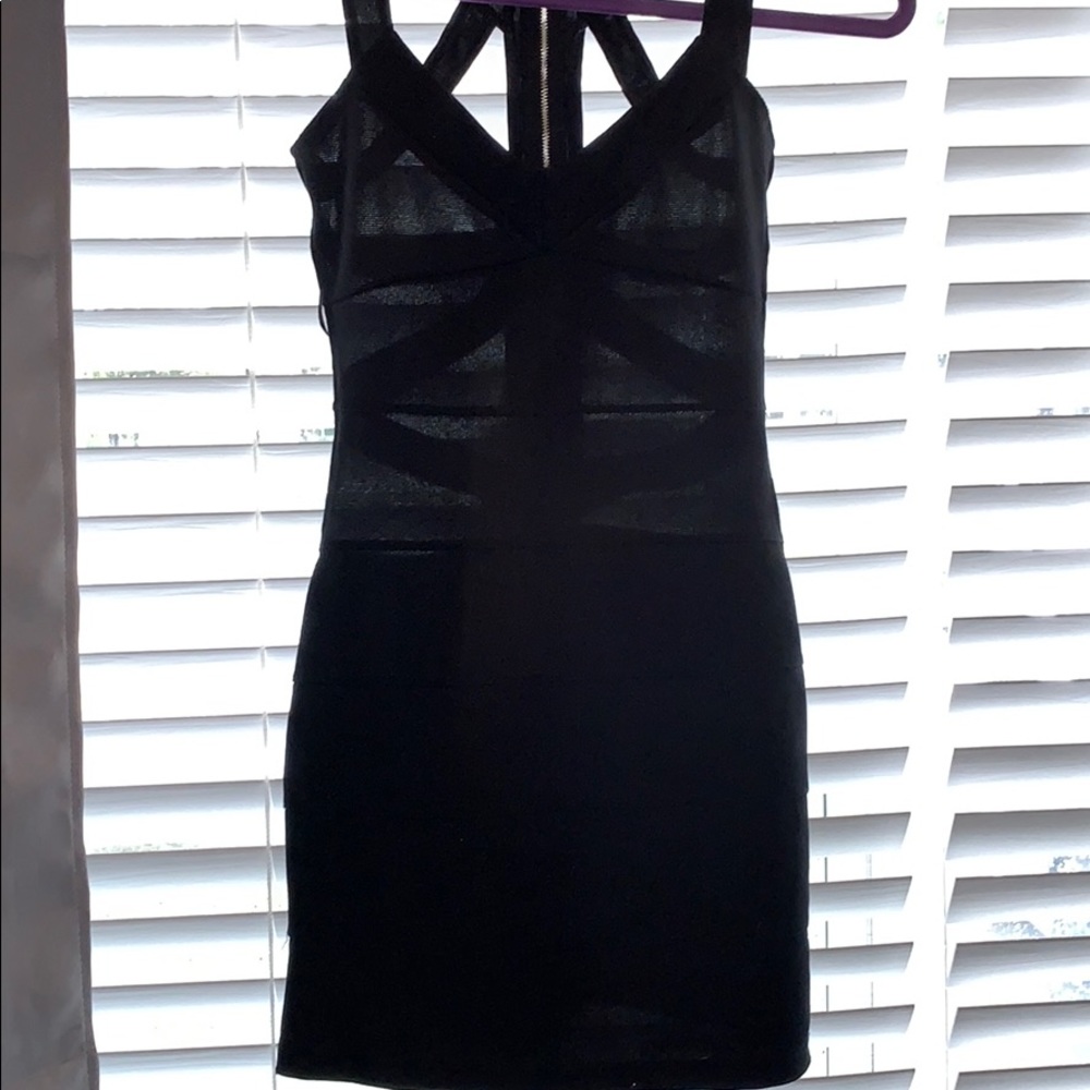 Black strap dress